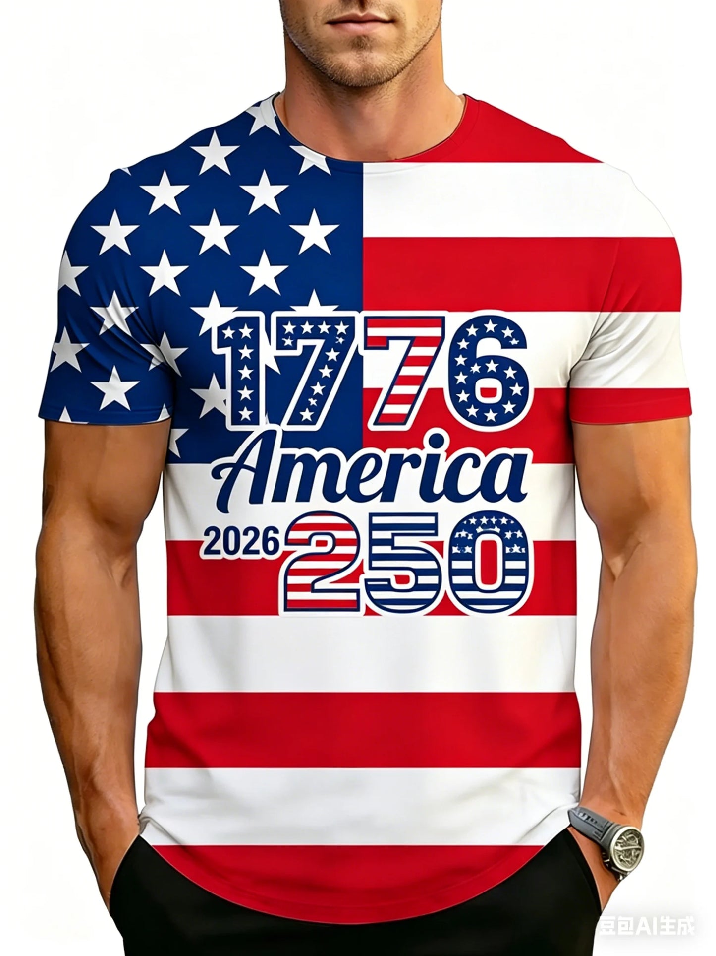 American Flag Eagle 3D Print T-Shirt | Unisex | XXS–6XL