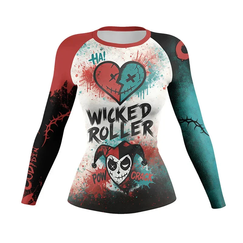 Women's Compression Rash Guard — MMA, BJJ & Gym Training Shirt