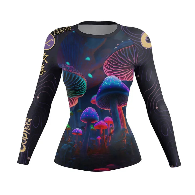 Women's Compression Rash Guard — MMA, BJJ & Gym Training Shirt