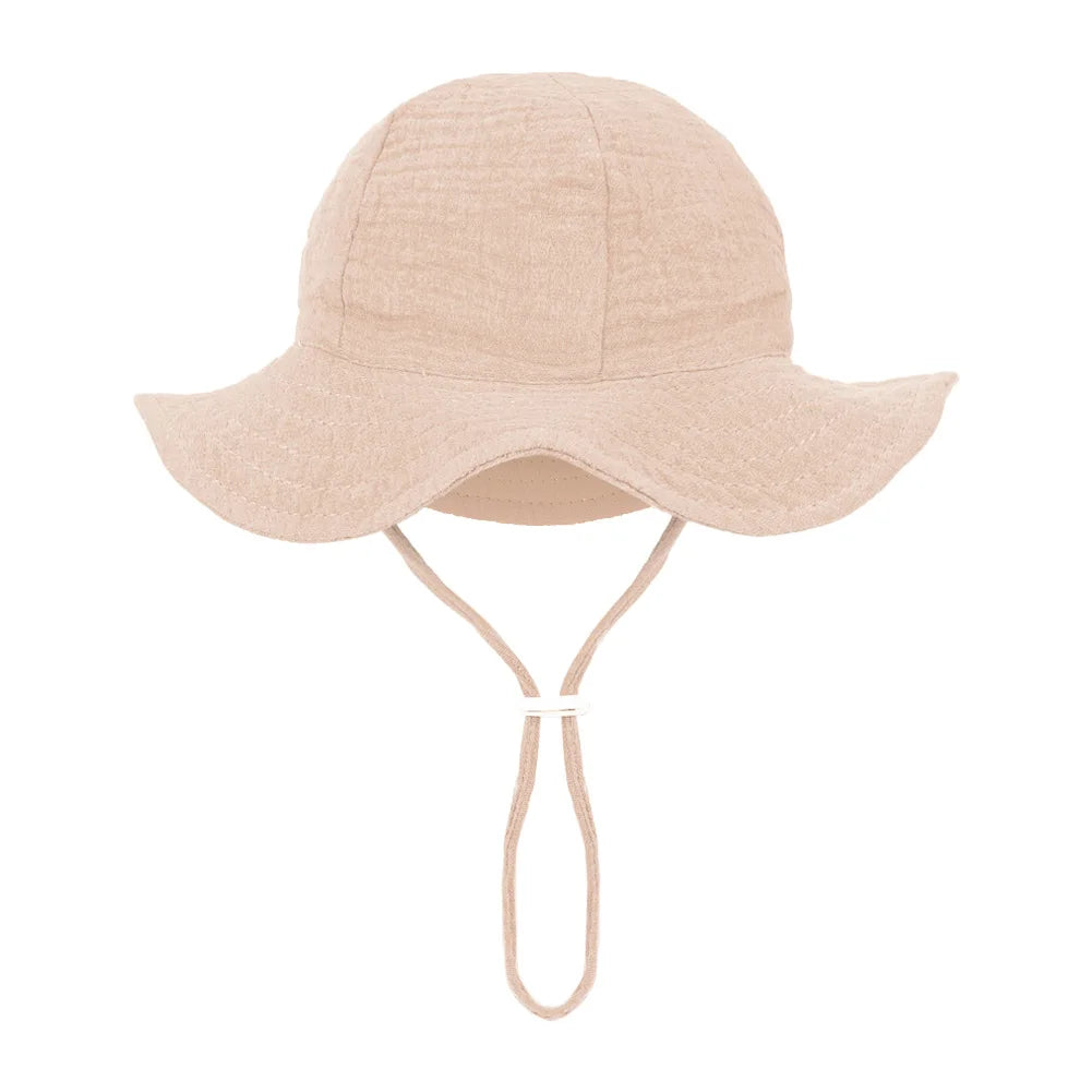Baby Cotton Bucket Hat | Soft Sun Hat for Infants 3–12 Months | Unisex