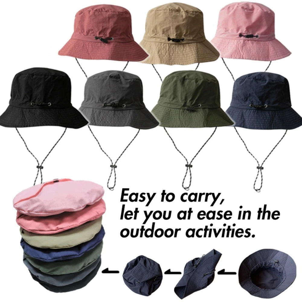 Waterproof UPF 50+ Wide Brim Boonie Hat | Foldable Rain & Sun Hat | Unisex