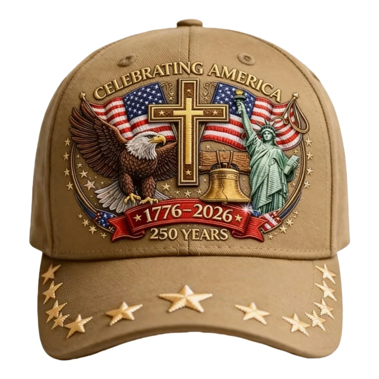 1776–2026 American Flag Eagle Baseball Cap | Unisex | Adjustable