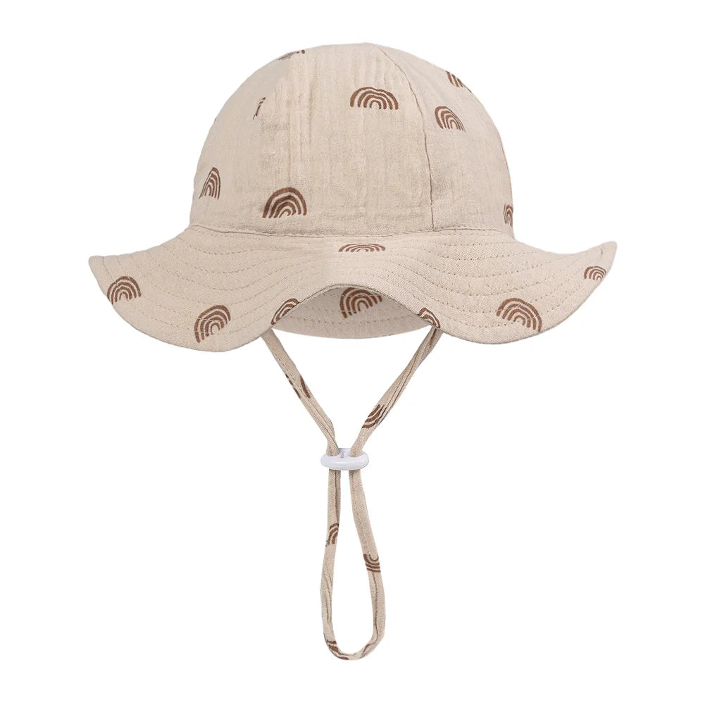 Baby Cotton Bucket Hat | Soft Sun Hat for Infants 3–12 Months | Unisex