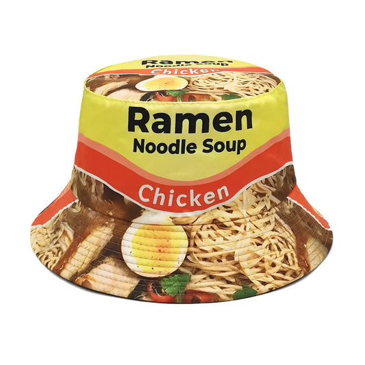 Ramen or Loco Prints for Outdoor Bucket Hats | Sun-Proof Fisherman Cap | Unisex