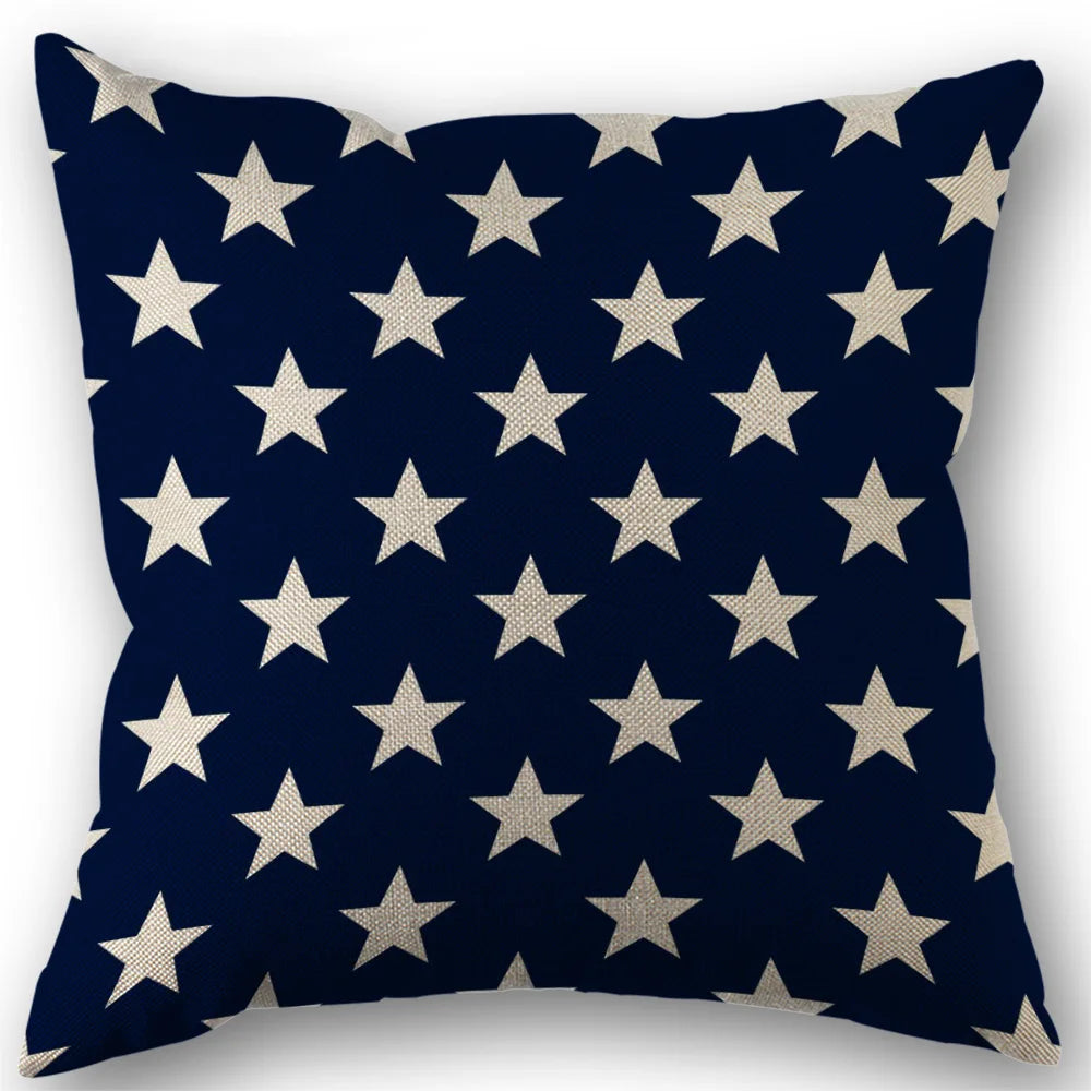 Independence Day Patriotic Throw Pillow Case | 4th of July Home Decor