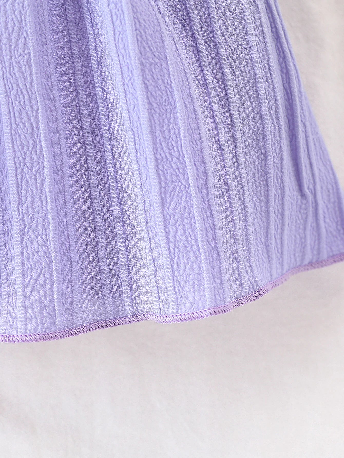 2pcs Baby Girls Purple Bow Jacquard Princess Dress with Hair Clip, Sweet Style, for Photoshoot/Daily/Outdoor, 0-18M, Breathable