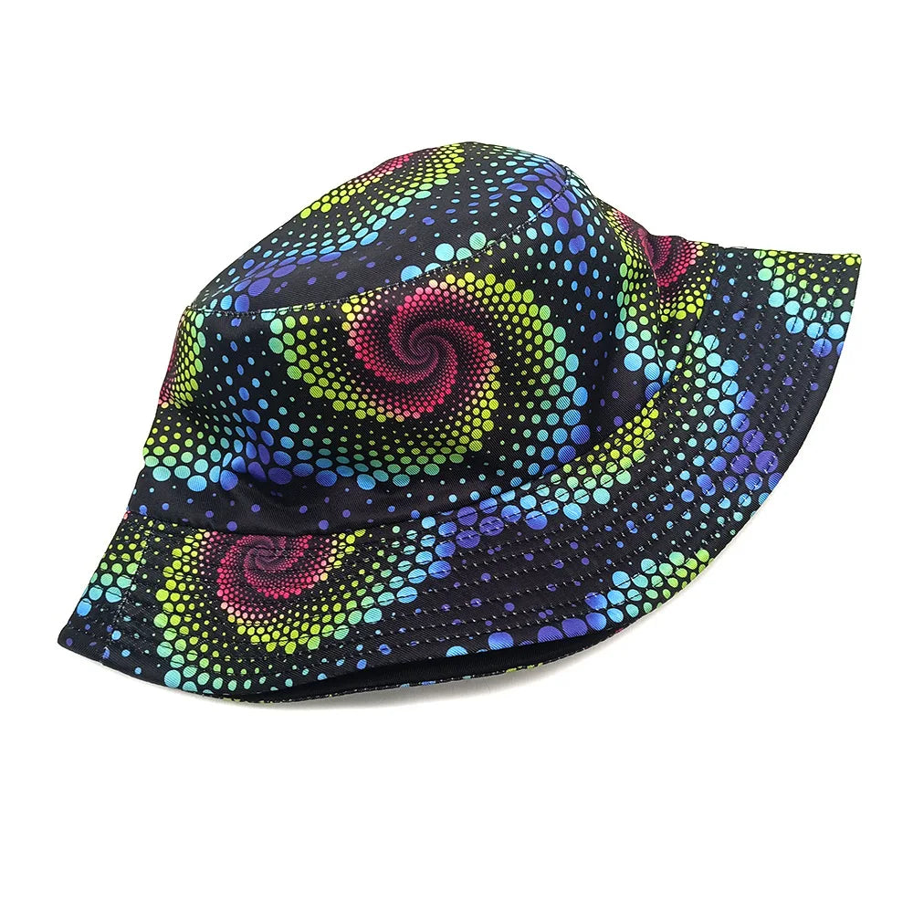 Luxury Polka Dot Pattern Bucket Hats for Women and Men Summer Sun Hat Outdoor Sunscreen Fisherman Hat Decorate Panama Reversible Hip Hop