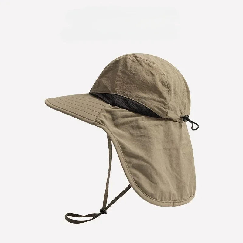 Wide Brim Mesh Breathable Sun Hat with Neck Flap | Outdoor Visor | Unisex