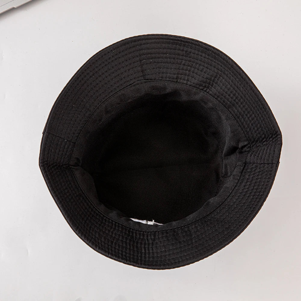 NY Embroidered Bucket Hat | Classic Black & White Streetwear Fisherman Cap | Unisex