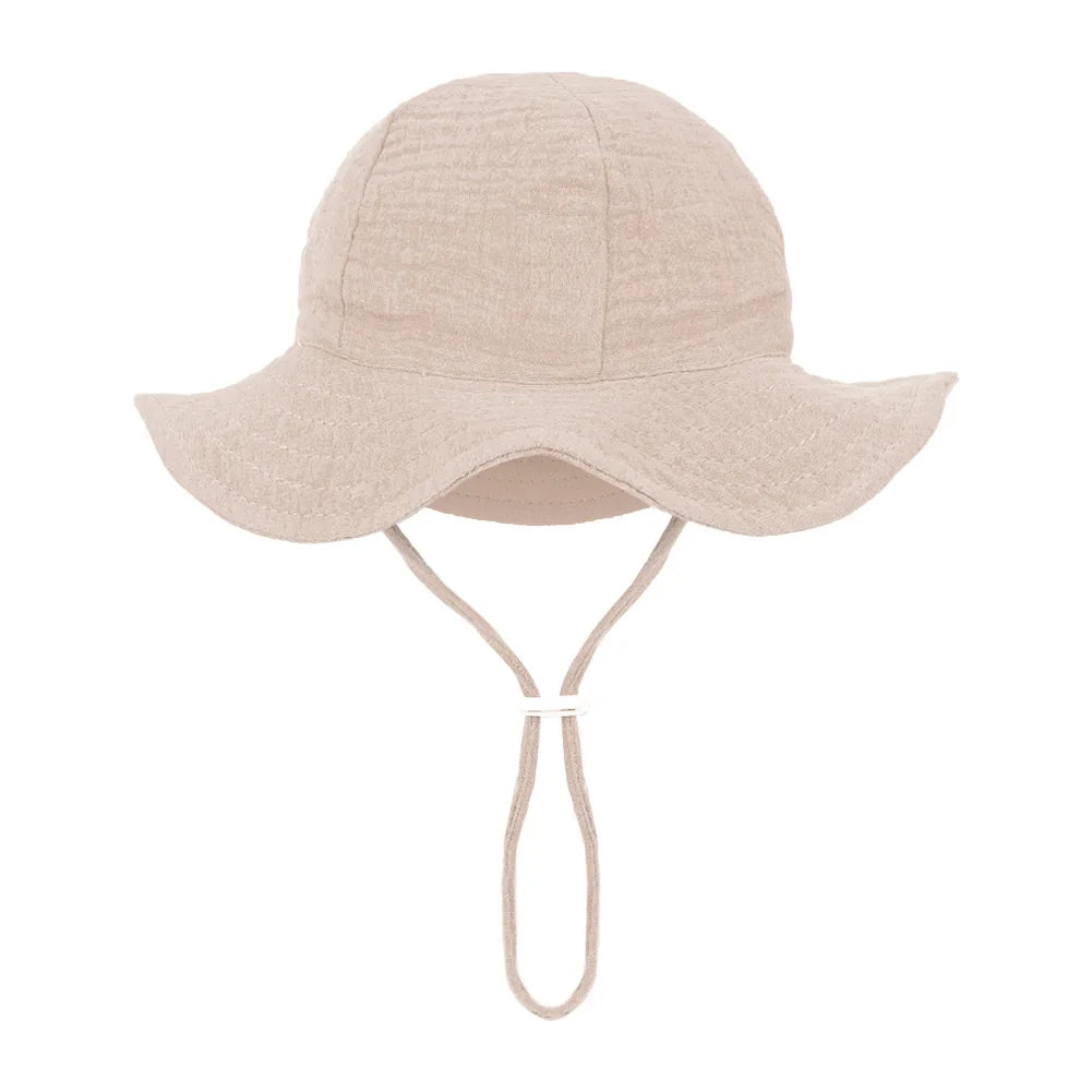 Baby Cotton Bucket Hat | Soft Sun Hat for Infants 3–12 Months | Unisex