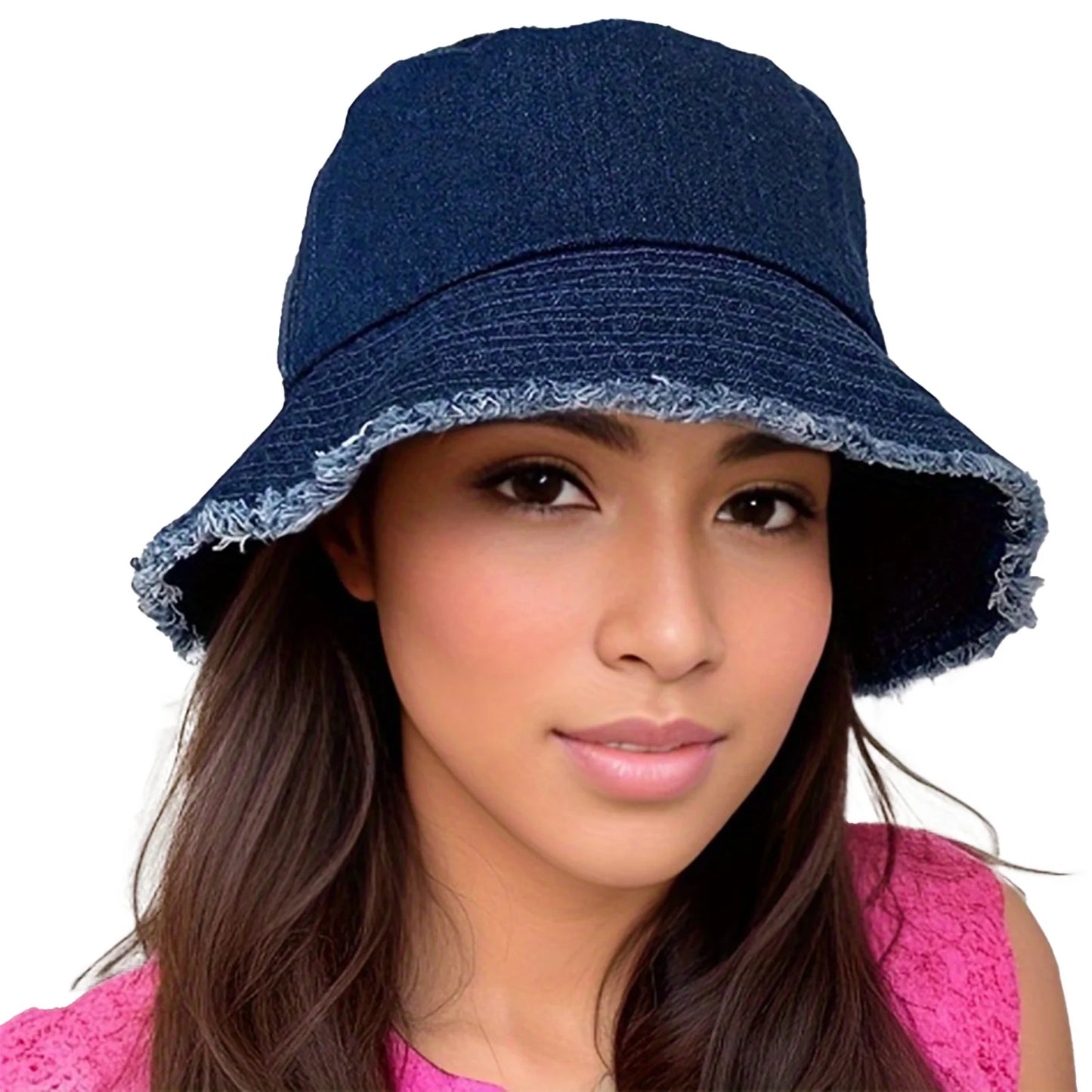 Summer Denim Fisherman Hat for Women | Trendy Breathable Bucket Hat | Beach & Vacation