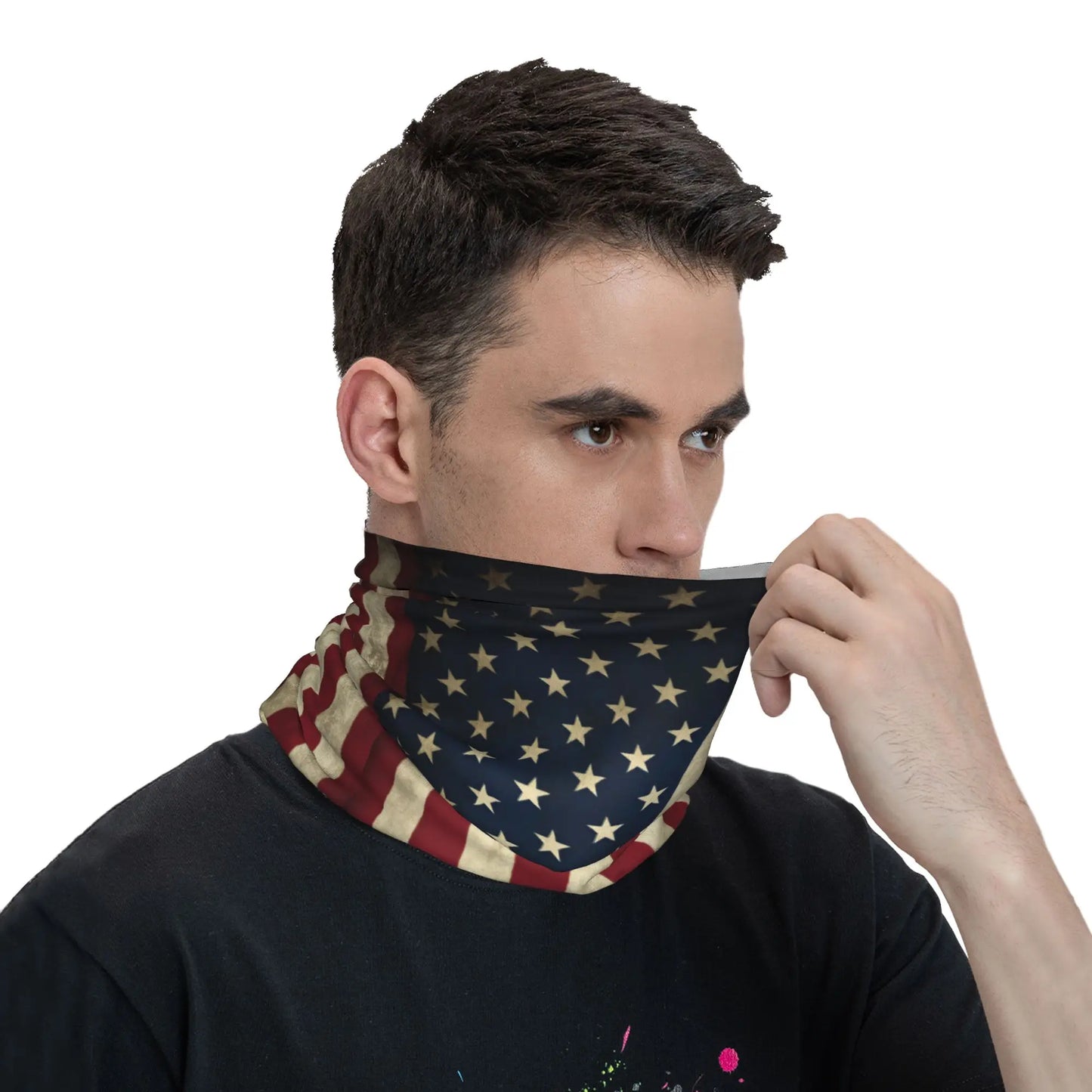 American Flag Bandana Neck Gaiter | Multifunctional Face Mask | Unisex