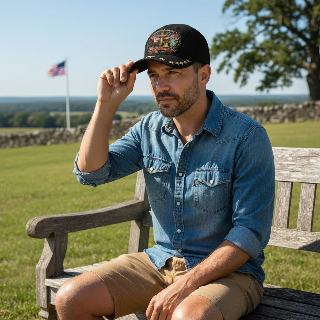 1776–2026 American Flag Eagle Baseball Cap | Unisex | Adjustable