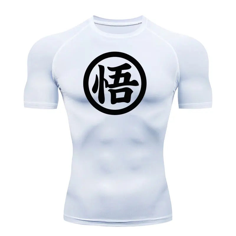 Rash Guard Jiu jitsu T-Shirt Men Boxing Jerseys Rashguard T Shirts Running Sport MMA Compression Shirts Fitness Tops Anime Print