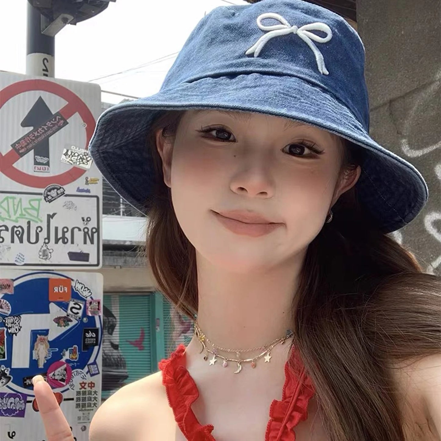 Summer Denim Fisherman Hat for Women | Trendy Breathable Bucket Hat | Beach & Vacation