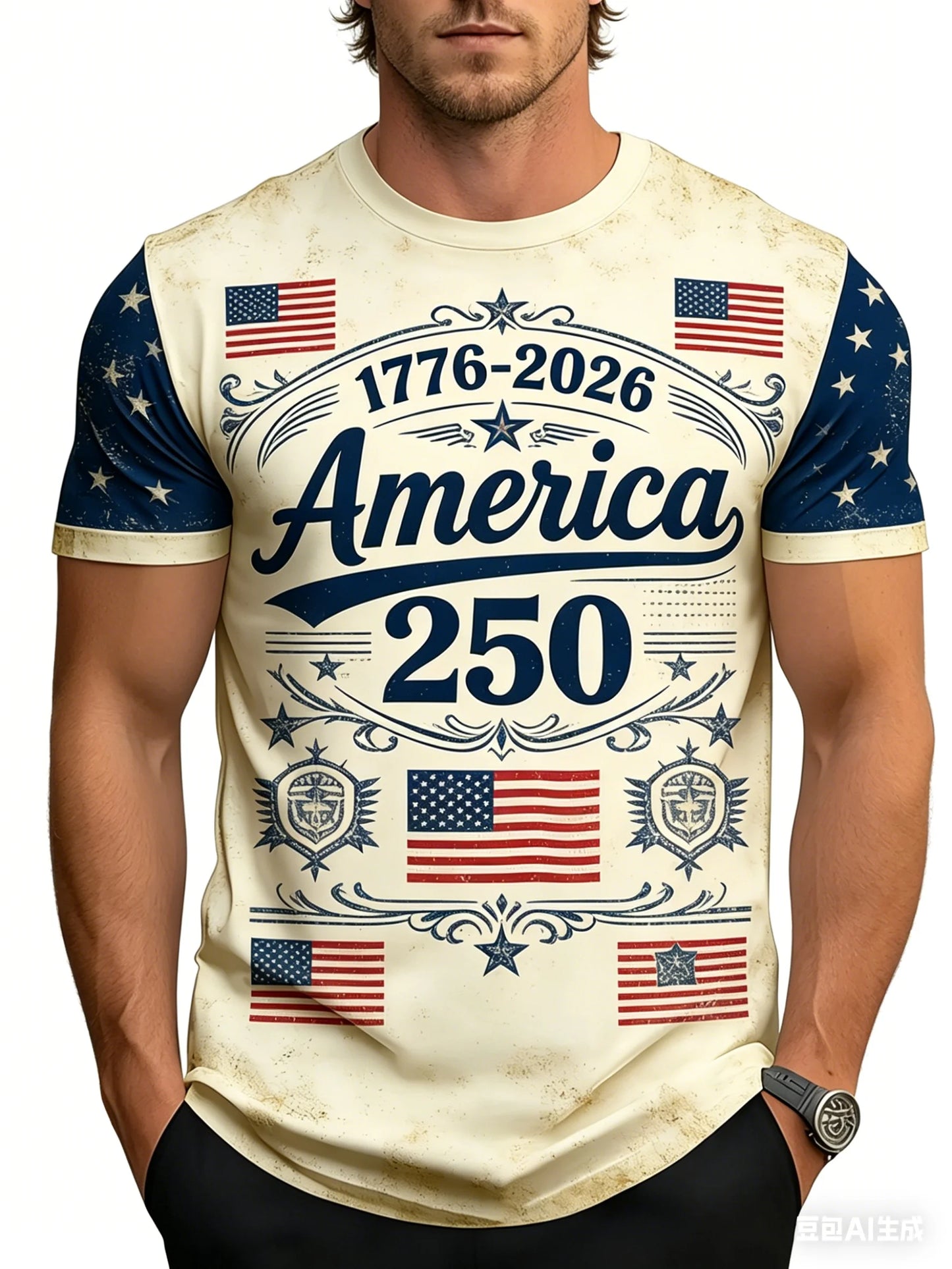 American Flag Eagle 3D Print T-Shirt | Unisex | XXS–6XL