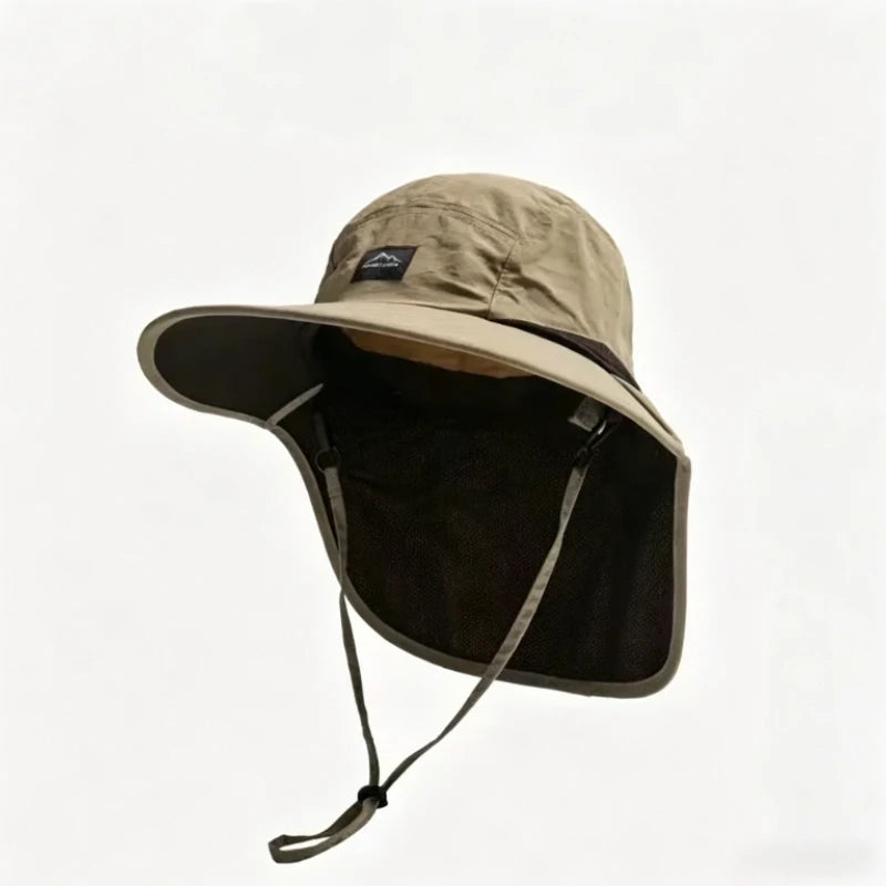Wide Brim Neck Protection Quick-Dry Hiking Hat | Outdoor Sun Hat | Unisex