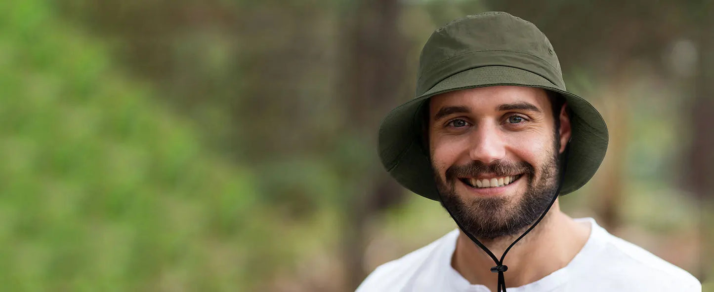 Waterproof UPF 50+ Wide Brim Boonie Hat | Foldable Rain & Sun Hat | Unisex