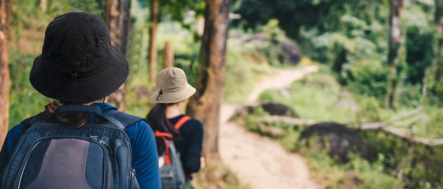 Waterproof UPF 50+ Wide Brim Boonie Hat | Foldable Rain & Sun Hat | Unisex