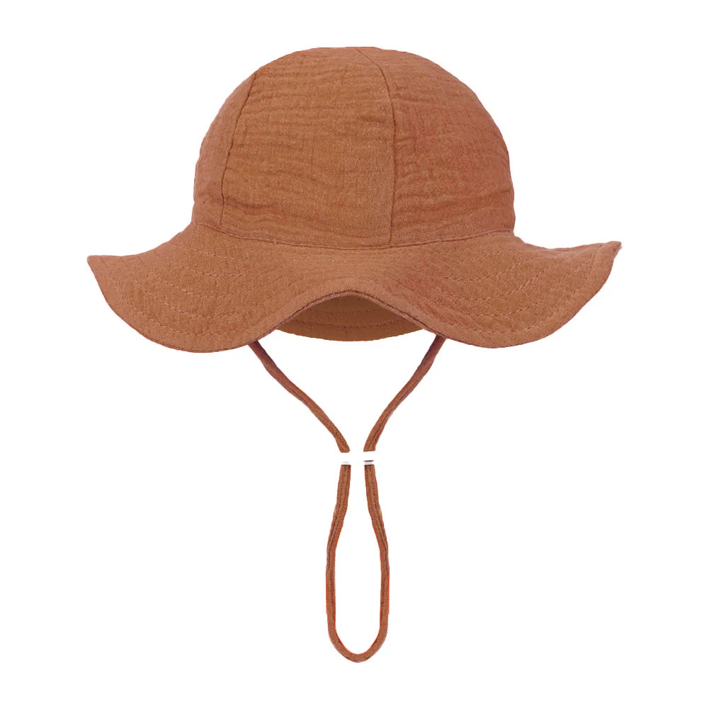 Baby Cotton Bucket Hat | Soft Sun Hat for Infants 3–12 Months | Unisex