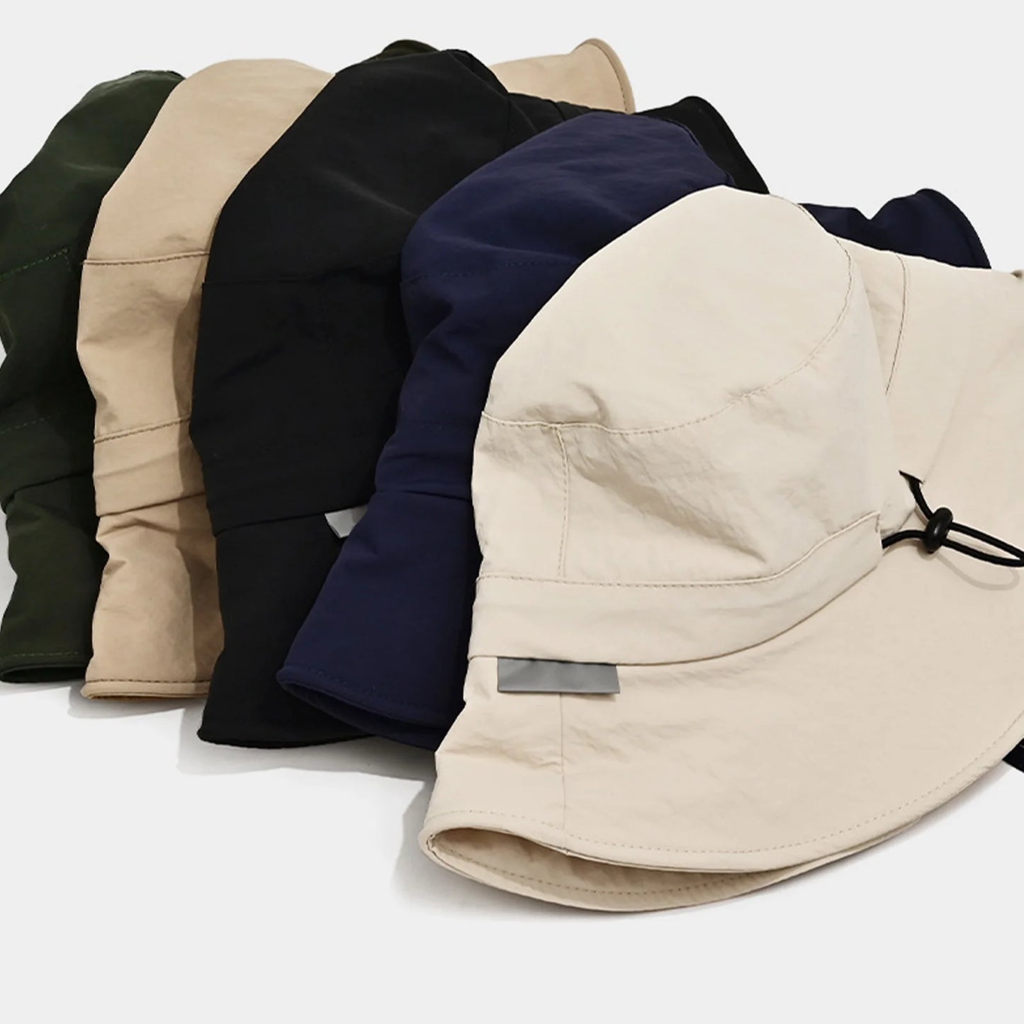 Classic Wide Brim Drawstring Bucket Hat | Breathable Outdoor Summer Hat | Unisex