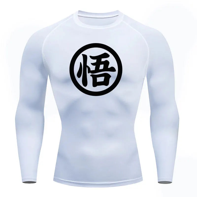 Rash Guard Jiu jitsu T-Shirt Men Boxing Jerseys Rashguard T Shirts Running Sport MMA Compression Shirts Fitness Tops Anime Print